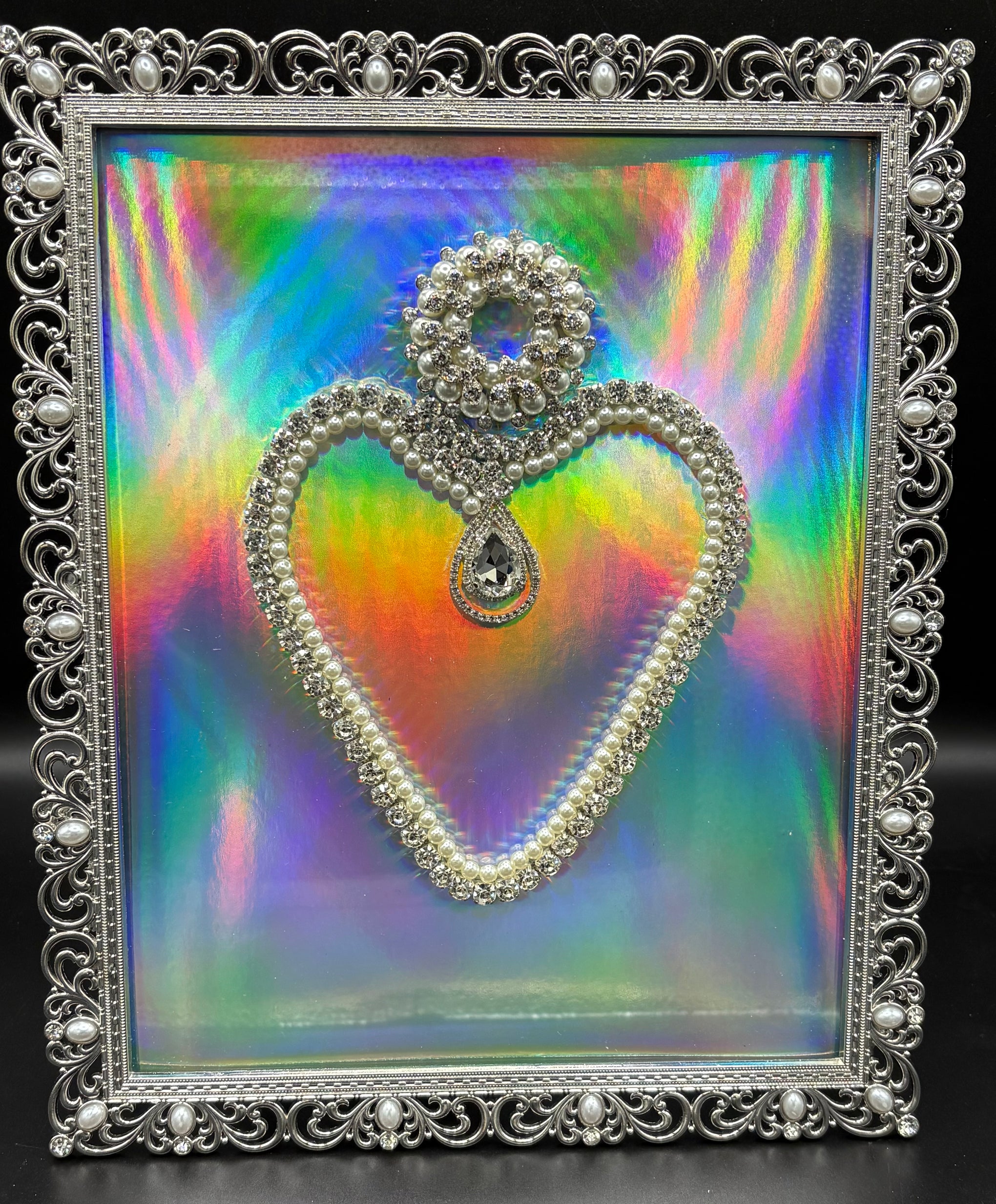 Heart of Rhinestones and Pearls
