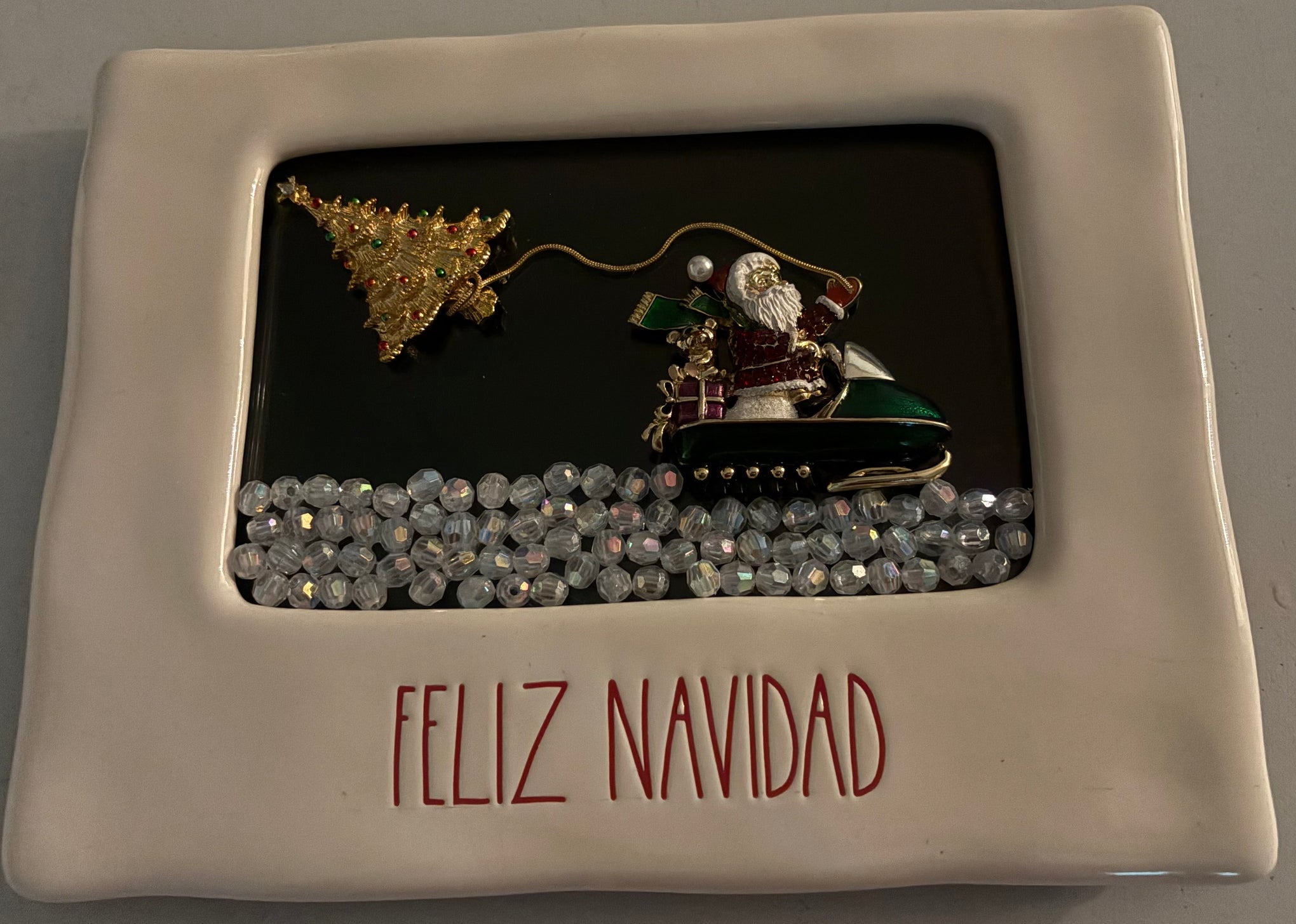 Feliz Navidad Snowmobile Santa